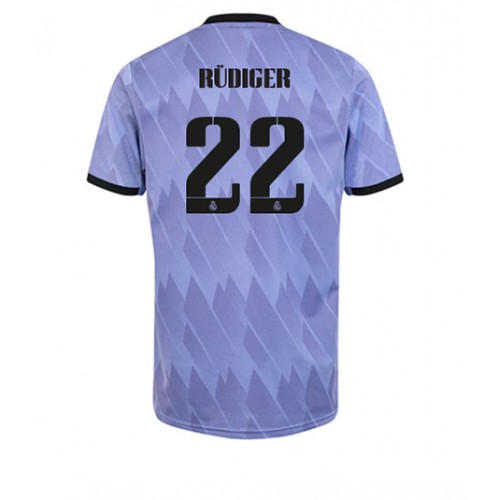 Fotbalové Dres Real Madrid Antonio Rudiger #22 Venkovní 2022-23 Krátký Rukáv